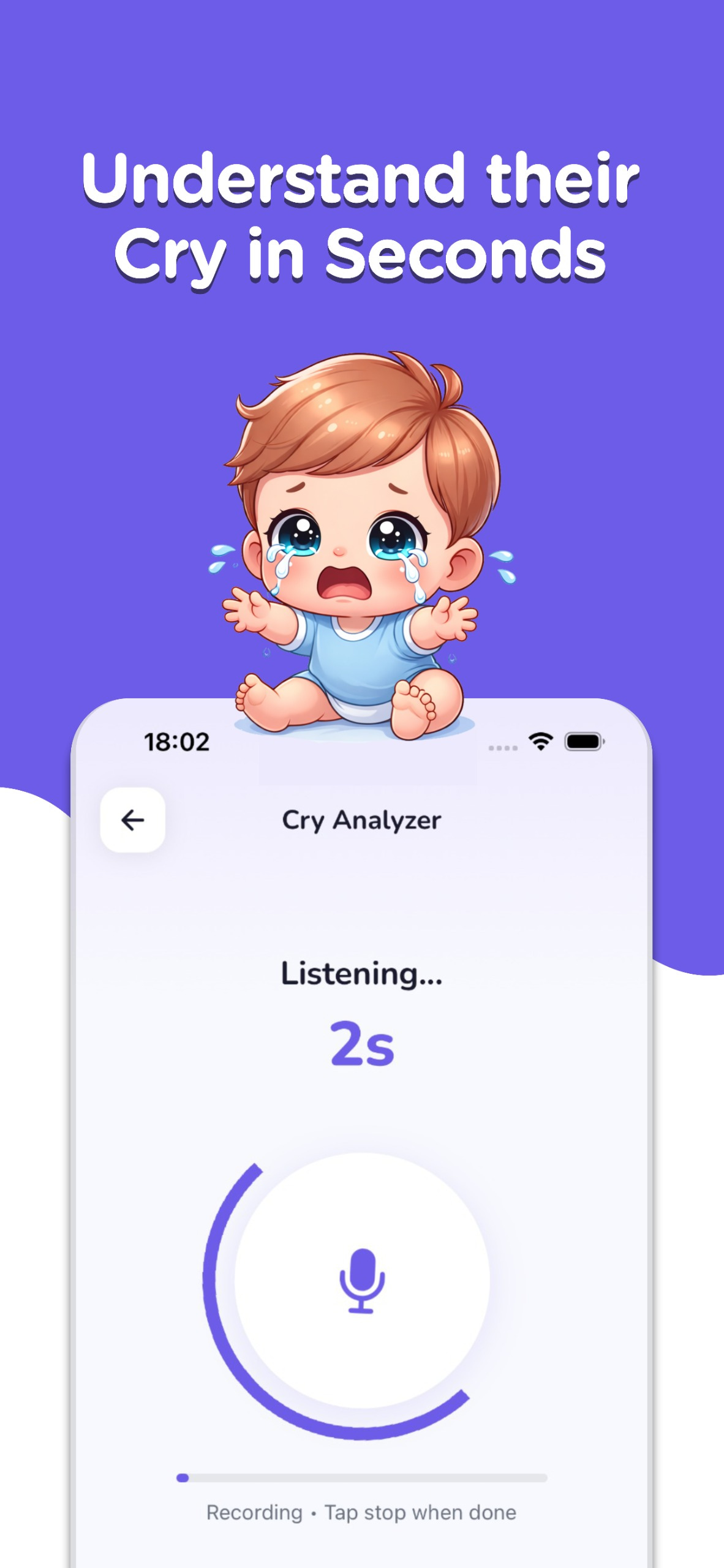 App showing quick results in seconds